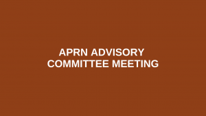 Ohio Board of Nursing APRN Advisory Committee Meeting