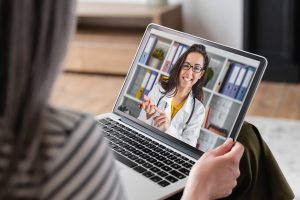 A telehealth appointment