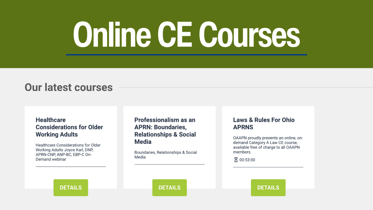 OAAPN Online CE Courses