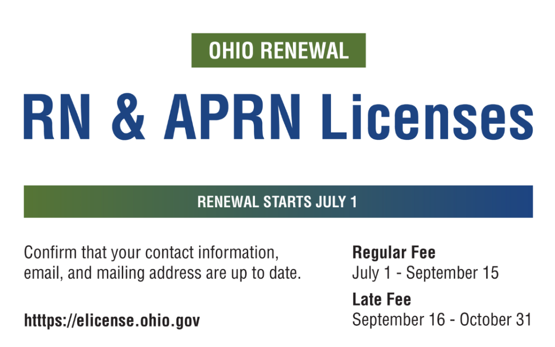 Ohio Renewal: RN & APRN Licenses