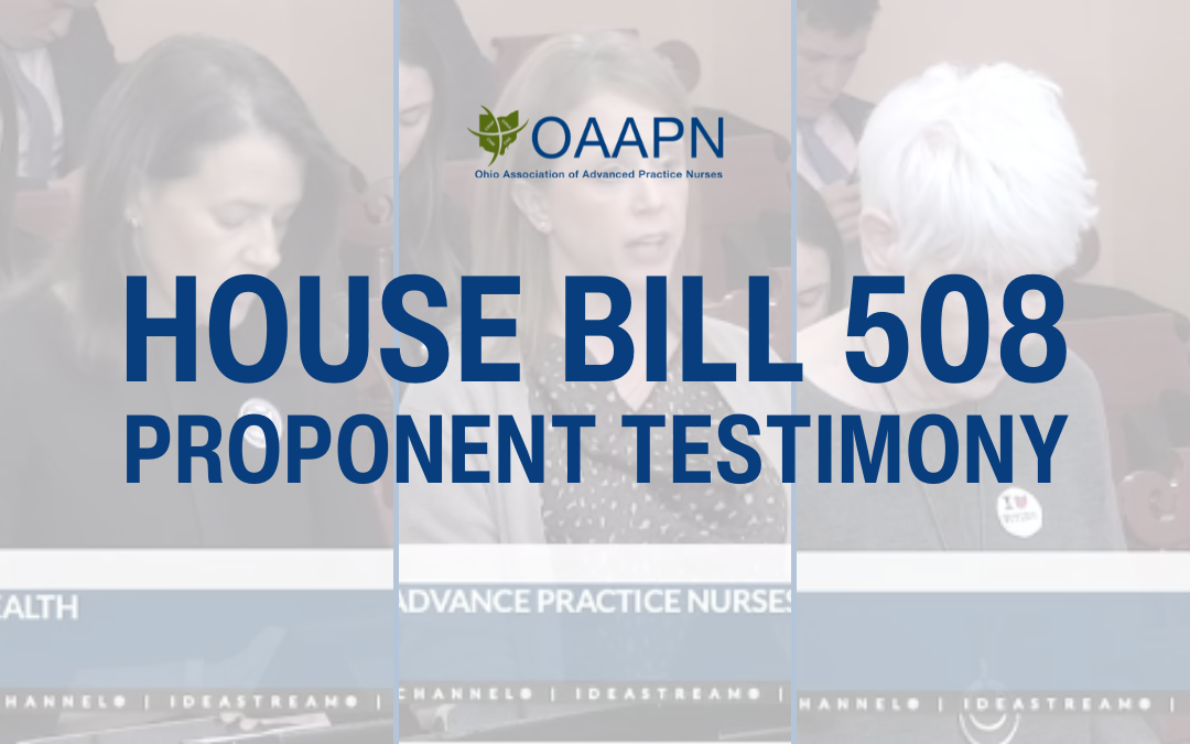 Ohio House Bill 508 Proponent Testimony