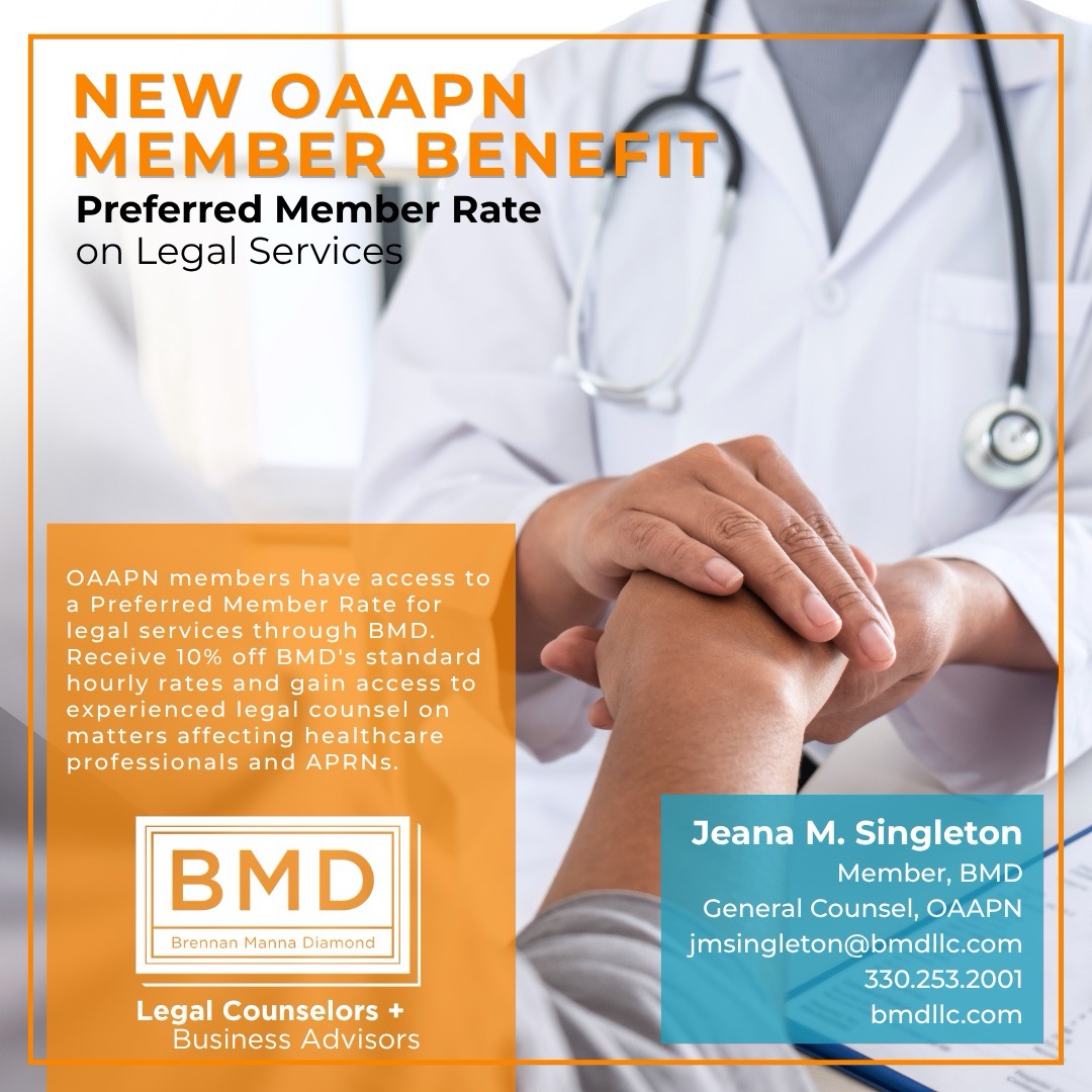 In partnership with Brennan, Manna, & Diamond, OAAPN members have access to a Preferred Member Rate for legal services.